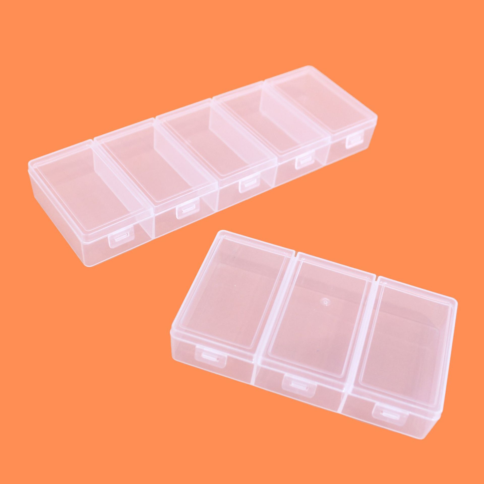 Partition Screen Divider - Scatola di Stoccaggio in Plastica Trasparente
