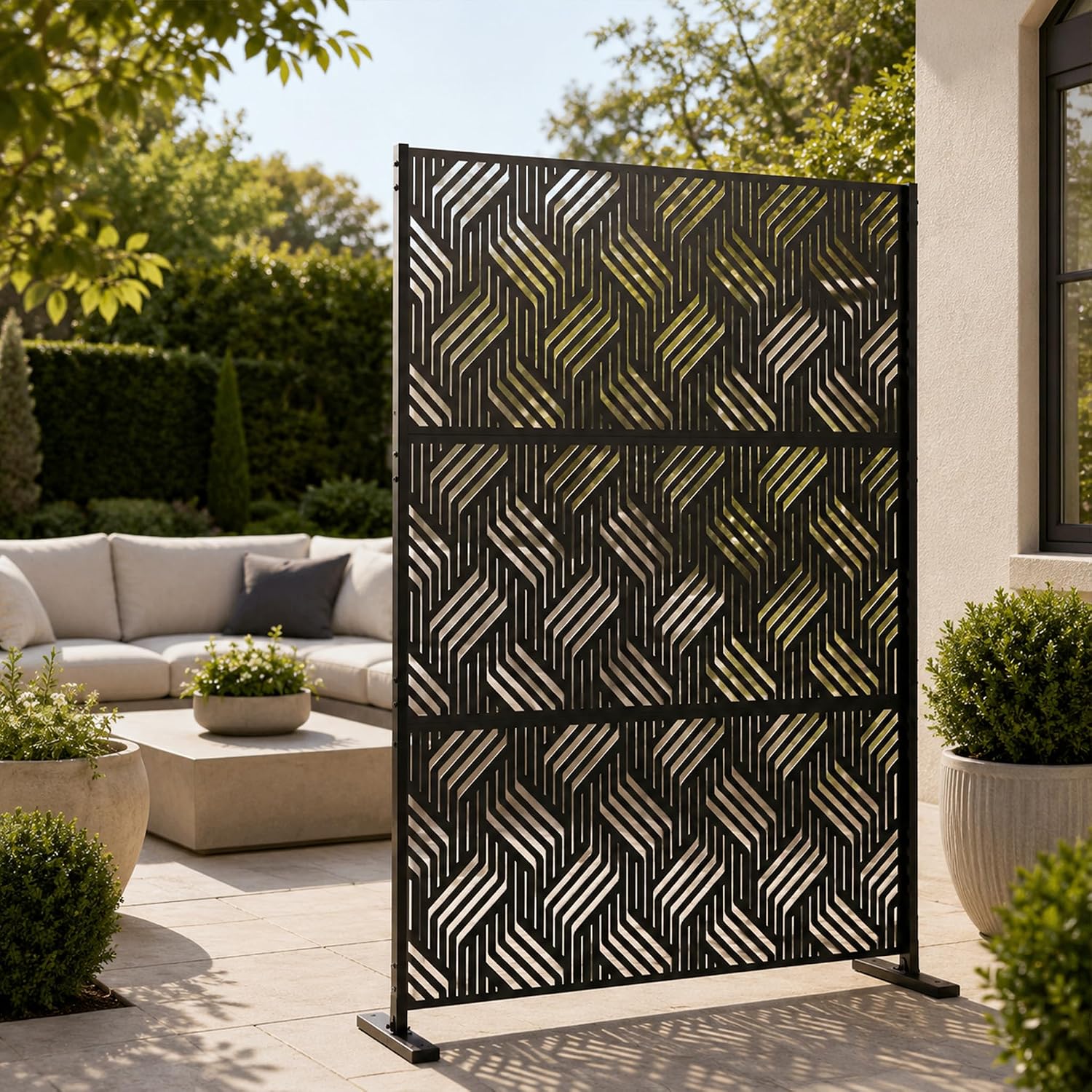 Partition Screen Divider - Divisorio Decorativo in Metallo Intrecciato a