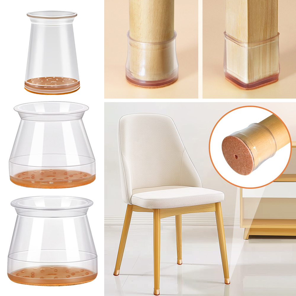 Visitor Chair Padded - Set di 8 Coprigambe Rotondi in