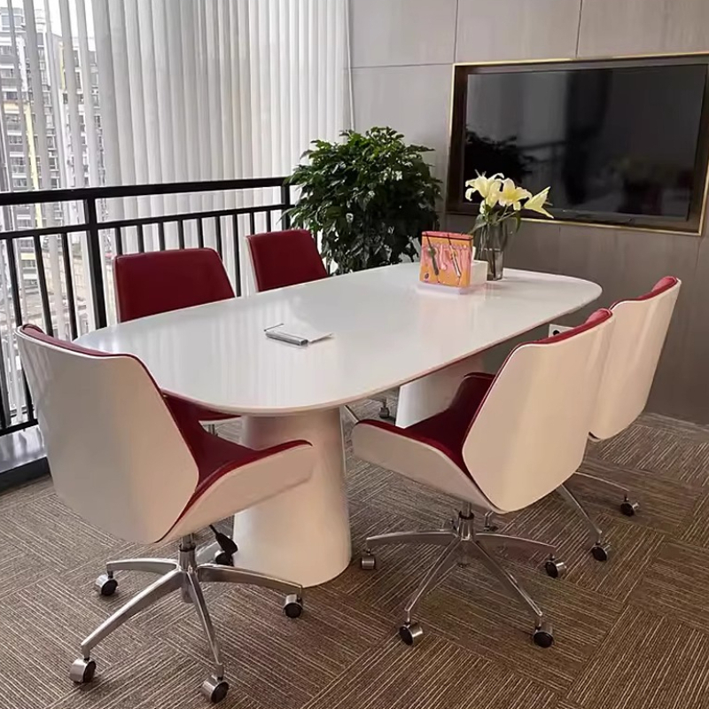 Office Furniture Luxury - Tavolo da conferenza moderno bianco da