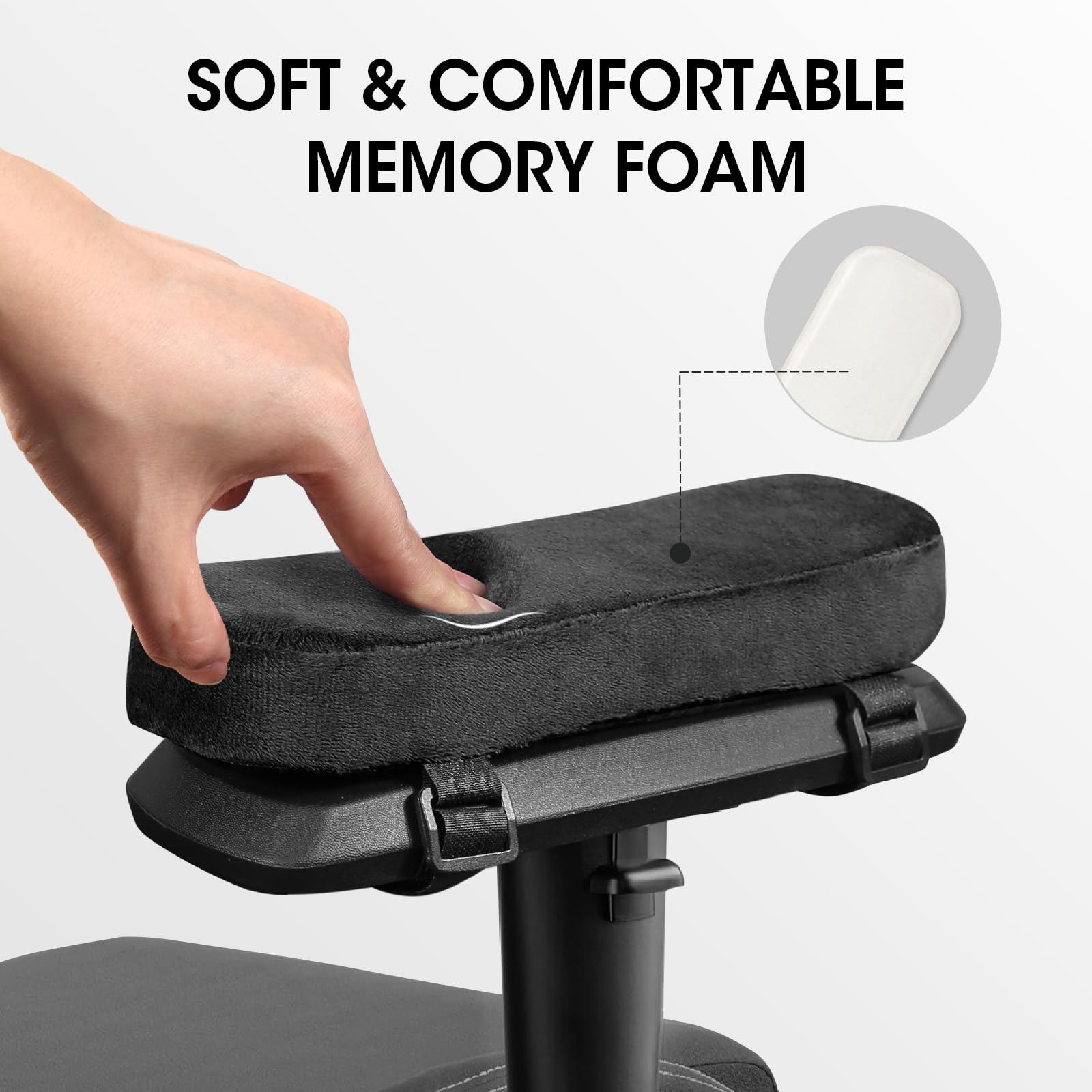 Visitor Chair Padded - 2/4/8PCS Cuscinetti per braccioli per sedia