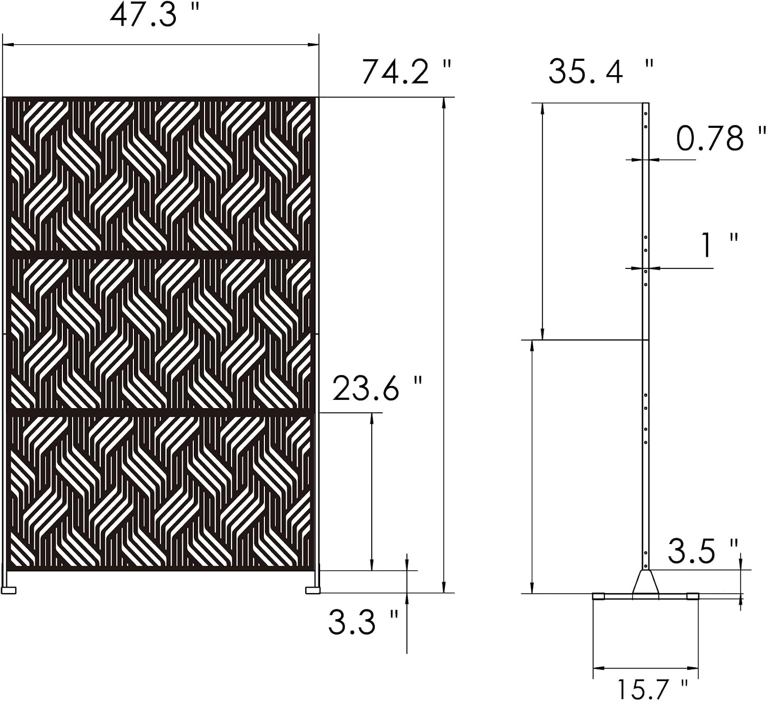 Divisorio Decorativo in Metall - Partition Screen Divider recensione e prezzo