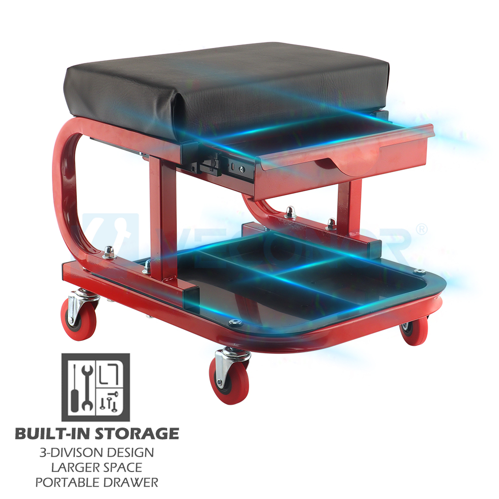 Sedile per garage/negozio con  - Drawer Organizer Tray recensione e prezzo