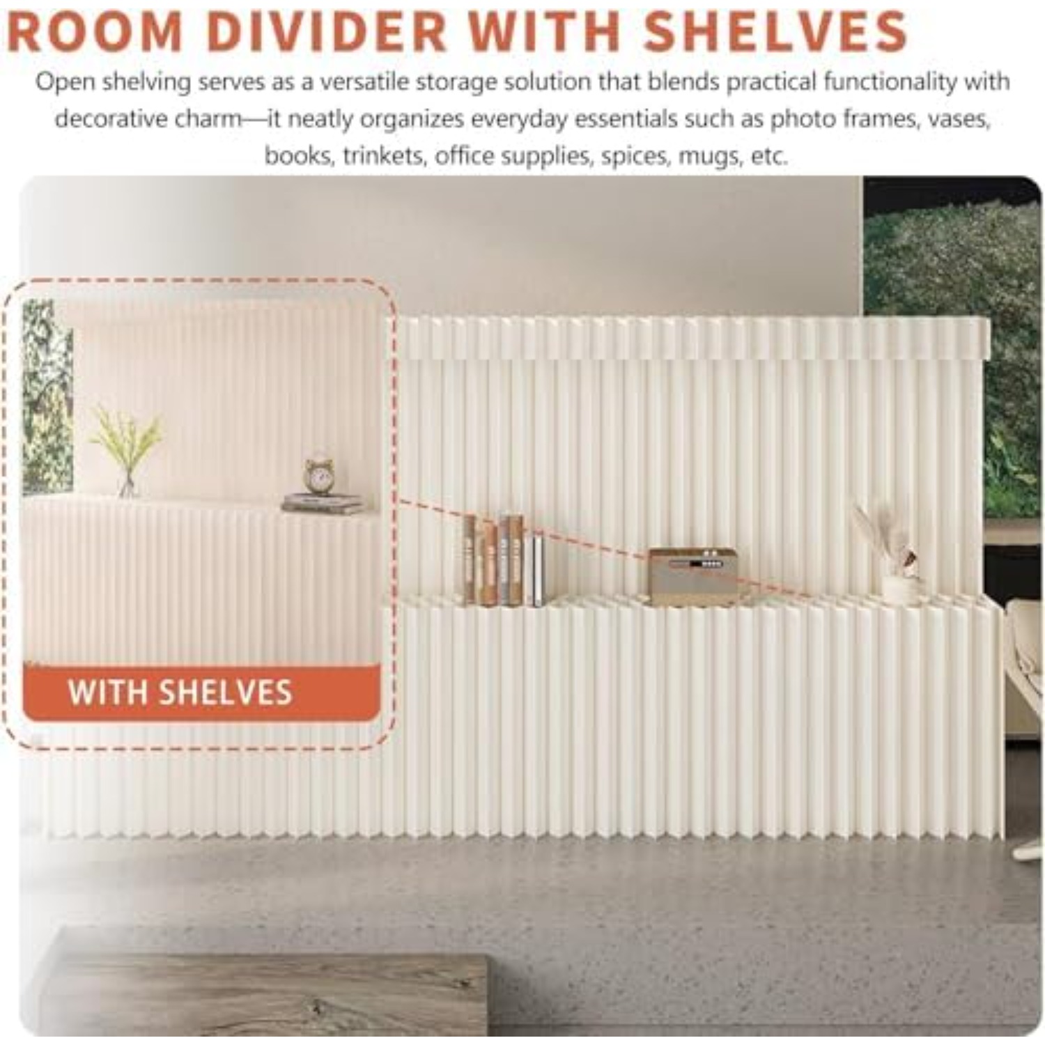Divisorio in Carta con Mensole - Partition Screen Divider recensione e prezzo